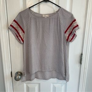 LOFT patterned blouse, size small